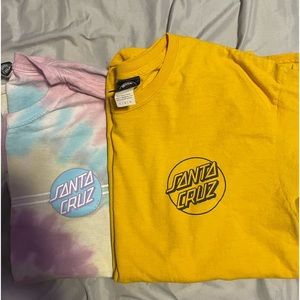 2 vintage Santa Cruz tee shirts